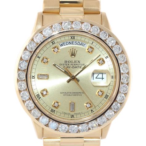 rolex presidential diamond bezel price.